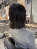切りっぱなしボブ結べるボブ大人ボブ外ハネ