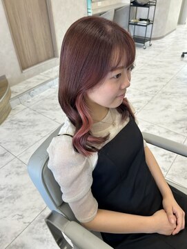 キング(K!ng) 縮毛矯正髪質改善ハイライトレイヤーカット楠葉美容室エクステ