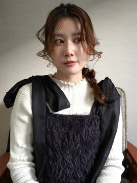 トナリ(tonari) 編み下ろしアレンジ 顔周りレイヤー ヘアセット【鹿児島中央】