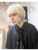 全頭ブリーチダブルカラーブロンズヘアー