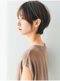 丸みショート/マッシュショート/ショートボブ/くびれショート