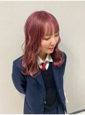 ハイライトカラーミルクティーベージュレイヤーカット