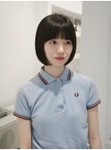 ワイドバングミニボブ