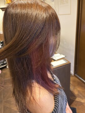 トリート 南行徳本店(TREAT) インナーカラー×チェリーピンク♪/南行徳