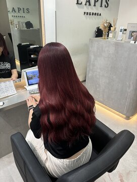 ラピス 福岡天神店(Lapis) ブリーチ/ブリーチカラー/レッドブラウン