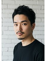 ネイビー 博多(NAVY)&nbsp;博多/髪質改善/アッシュブラック!アップバング刈り上げヘア