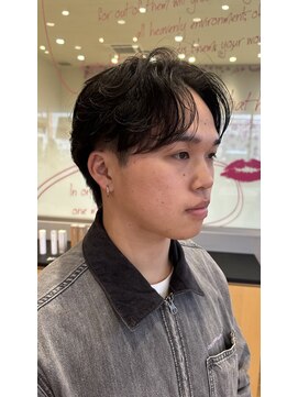 【松尾が作る】【福岡春日】【メンズ】フェザーパーマ