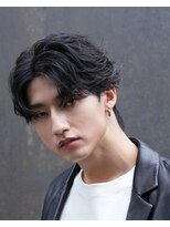 レタッチバイフィフス(RETOUCH by fifth) 原宿ルーズパーマシャドウパーマメンズセンターパートメンズヘア