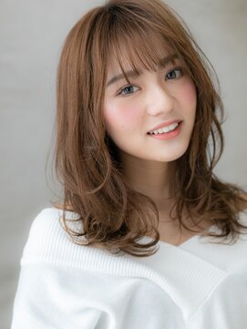 カバーヘア ブリス 北浦和(COVER HAIR bliss) スモーキーブラウン大人ガーリー小顔ミディアムX北浦和30代40代