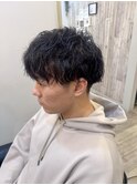 刈り上げマッシュ　ツイスパ