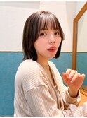 くびれレイヤー/オリーブベージュ/顔周り/シースルー/立川