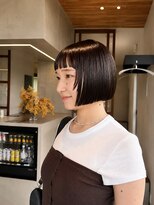 イロドリ(irodori) 艶感ショコラボブ×丸みストレート