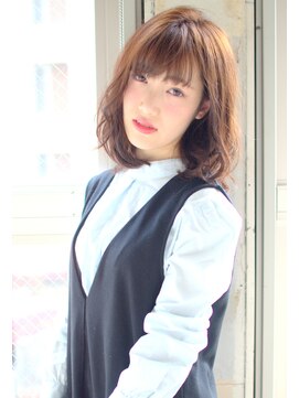 ミュージアム(MUSEUM) ■MUSEUM■ショコラブラウンのミディアムカールヘア☆2