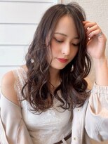 オーロ 緑地公園店(ORO)&nbsp;セミウェットウェーブかき上げで小顔見せ