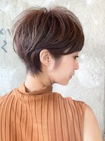 スッキリボリュームショートボブ/表参道/30代40代50代