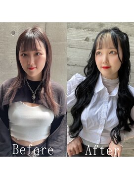 ARビューティー ギンザ(AR Beauty Ginza) 王道黒髪ロング#シールエクステ#くびれヘア#韓国#エクステ #銀座