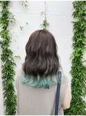 テールカラー×アクアグリーン