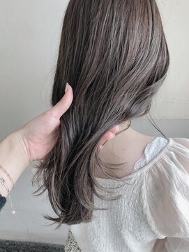 キャンバス バイ ネオリーブ 横浜西口(Canvas by neo.) ロングヘア ミントグレージュ 透明感カラー sk