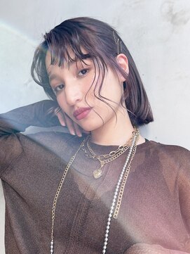 アイティーバイアルバム 藤沢店(IT by ALBUM) 春アレンジ_チェリーブラウンフェミニンロング_9077