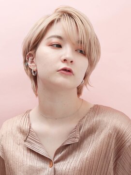 クラスコウベ 三宮店(Krass kobe) 大人ガーリーハイライトショートヘア【宮尾ウィルヘルム】