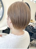 ナチュラルボブフルカラーケアブリーチダブルカラーミニボブ韓国