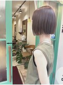 大人ミニボブヘアスタイル