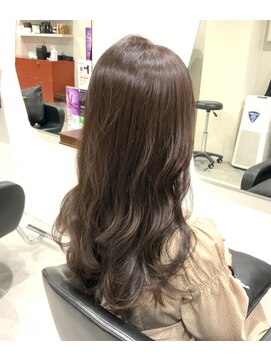 アフロディーテ 銀座(APHRODITE GINZA) 黒髪/グレーベージュ/レイヤーロング/前髪パーマ/銀座