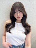 韓国ヘアヨシンモリ オフィススタイル顔周りレイヤー 小顔カット