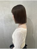 韓国レイヤーボブケアブリーチダブルカラー[大宮]ミルクティー