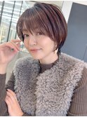 前髪あり束感ショート