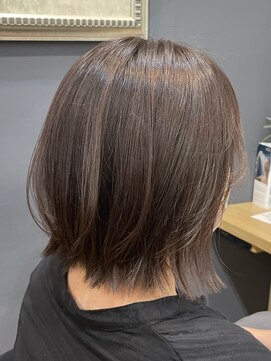 アルター(aL ter) 【外ハネボブ×グレージュ】カール/シアーカラー/鎌取／林愛華