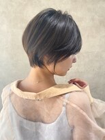 エンクス(enx) ショートカット×ひし形ショートボブ×前髪あり20代30代40代横浜
