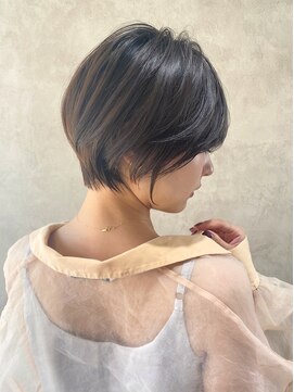 エンクス(enx) ショートカット×ひし形ショートボブ×前髪あり20代30代40代横浜