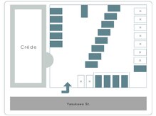 クレーデヘアーズ 相田店(Crede hair's)の雰囲気（広くて停めやすい駐車場がお店の前に１９台完備♪）