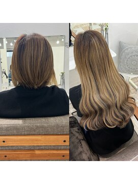 ハイエクステンション 京都駅前店(Hi-Extension) グラデーションベージュ@dresser____175