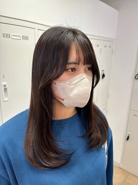 アッシュ 下北沢店(Ash) 伸ばし途中のちょっとイメチェンフェイスレイヤーカット