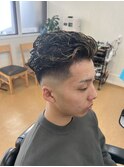 スキンフェード×リバースパーマ