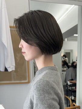 シベル(sibell) ボブ/ミニボブ/ショートボブ/前髪なし/レイヤー/オリーブ/カーキ