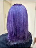 【ラベンダー×裾ブラック】池袋美容室