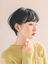 ショート　チェリーブラウン　デジタルパーマ　丸型　卵型　四角