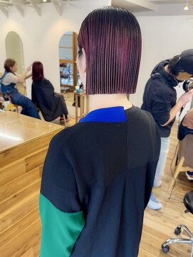 ヨハク 大阪梅田中崎町(yohaku) <24>切りっぱなしショート×ブリーチ♪ダブルカラー・ボブも人気