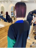 <24>切りっぱなしショート×ブリーチ♪ダブルカラー・ボブも人気