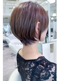 髪質改善カラー×ショート