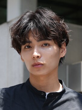 フィフス(fifth) 原宿シャドウパーマメンズカットシースルーマッシュパーマ30代