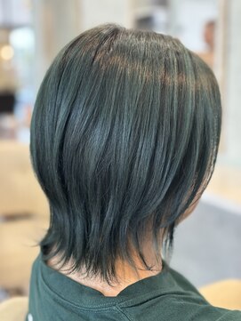 シャルムヘアー(charme hair) ブリーチあり！透明感オリーブカラー