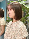切りっぱなしボブ/ショート/ボブ/髪質改善/縮毛矯正/名駅u9