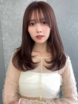 ロール 博多(Role) 縮毛矯正/髪質改善/ミディアムレイヤー/酸性ストレート/透明感