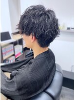 ネオン(neon)&nbsp;ショートマッシュ×スパイラルパーマ【柿本拓】