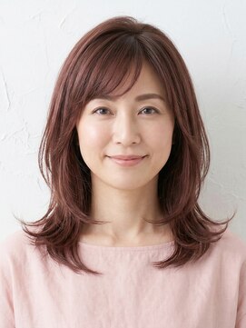 と和 巣鴨 【大人の上品】小顔ひし形ミディアム×ピンクショコラ
