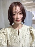 20代30代ボブレイヤーボブ顔周りレイヤー韓国風ボブハッシュボブ
